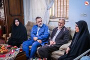 دیدار دکتر یعقوب سلیمانی با خانواده شهیدان مظفر