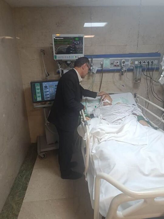 عیادت مدیرکل بنیاد مازندان از حاج احمد ذوالفقاری