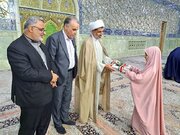 جشن تکلیف فرزندان کارکنان بنیاد شهید قم در حرم مطهر حضرت معصومه(س)