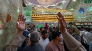 فیلم/حرم امام علی (ع) برای جشن غدیر گل‌آرایی شد