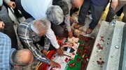 پیکر مطهر جانباز شهید «حمید جوکار مشتانی» در کازرون تشییع و خاکسپاری شد