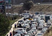 ترافیک پرحجم در جاده هراز و آزادراه‌های منتهی به تهران