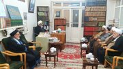دیدار حجت‌الاسلام خاموشی با برخی از مراجع عظام تقلید و علمای برجسته حوزه علمیه قم