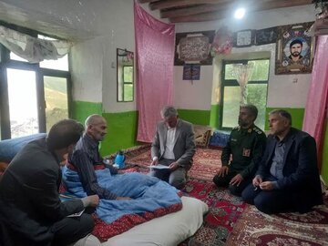 دیدار با ۹۰ خانواده شهدا و جانبازان شهرستان گرمی
