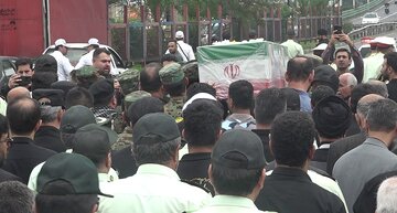 شهید جعفرزاده در رشت، راهی خانه ابدی شد