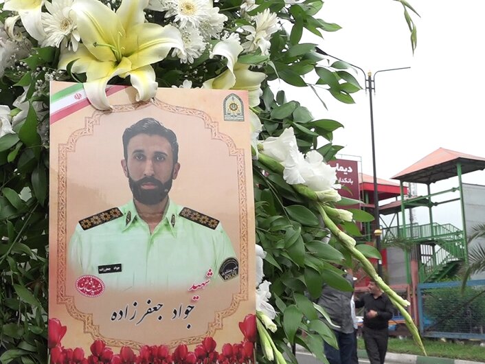شهید جعفرزاده در رشت، راهی خانه ابدی شد