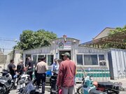 میز خدمت پلیس زیر آسمان شهر
