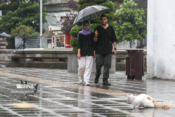 رگبار باران در شمال غرب و شمال شرق کشور 
