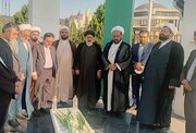 آئین غبارروبی مزار شهید گمنام سایت اداری استان گلستان