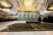 مراسم تعویض پوشش ضریح مطهر امام حسین(ع)