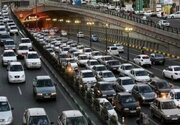 وضعیت ترافیکی خیابان‌های تهران در آخرین شنبه خرداد