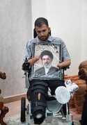 جانبازی که بدون دست، میدان‌دار شب ششم محرم در کرمانشاه شد
