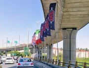 نصب المان‌ها و کتیبه‌های عاشورایی در سطح منطقه یک