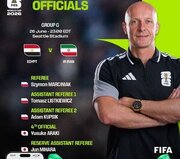 داور فینال جام جهانی ۲۰۲۲ دیدار ایران و مصر را سوت می زند