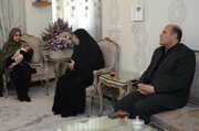 دیدار معاون تعاون و امور اجتماعی بنیاد شهید با خانواده «شهید اثنی‌عشری»