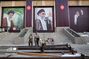 مراحل آماده‌سازی مراسم وداع با پیکر رهبر شهید انقلاب
