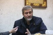 فیلم/پیکر داماد شهید رهبر انقلاب بر دوش شاگردان و اهالی منطقه کن تهران تشییع شد