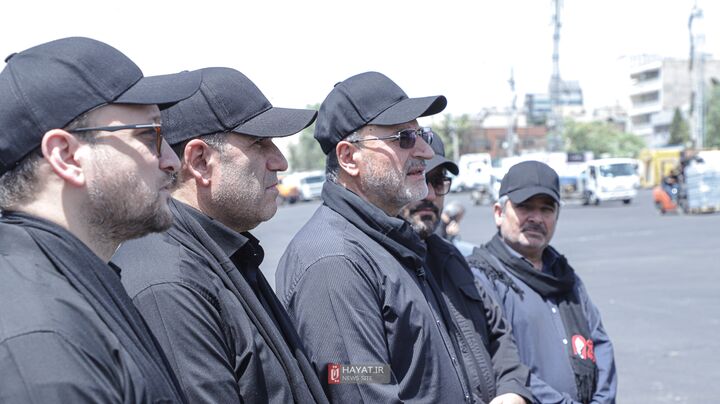 بازدید مدیران بنیاد شهید از محل مراسم وداع با رهبر شهید انقلاب