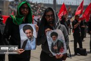 دلدادگی مردم به آیت الله سید مجتبی خامنه ای در مراسم وداع