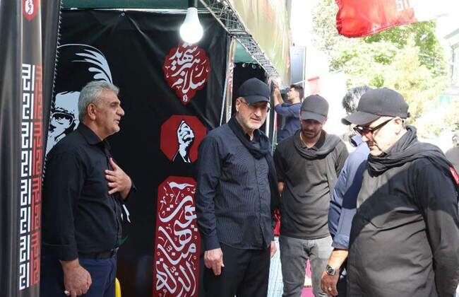 بازدید معاون حقوقی و امور مجلس و معاون فرهنگی و آموزشی بنیاد شهید و امور ایثارگران از موکب‌های بنیاد