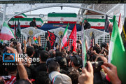 کاروان عشق در میان خیل دلدادگان/ بدرقه‌ای که خیابان‌ها را به اشک نشاند