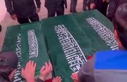 پیکر شهدا وارد حرم امام حسین(ع) شد