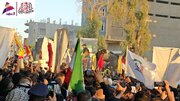 تشییع باشکوه رهبر شهید ایران در شهرهای عراق
