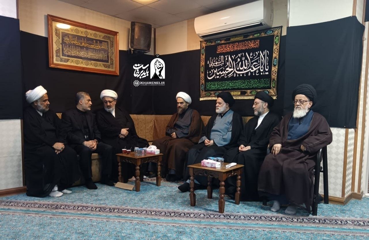 دیدار علما و بزرگان نجف اشرف با فرزند ارشد رهبر شهید انقلاب اسلامی