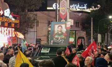 برگزاری مراسم وداع با پیکر شهید سرافراز «یوسف محمدی» در زنجان