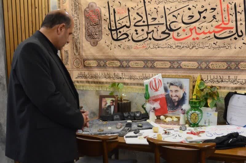 دیدار مدیرکل بنیاد تهران بزرگ با خانواده پاسدار شهید صادقی