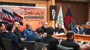 آیین «اذن خدمت اربعین» با حضور شهردار تهران و مسئولان قرارگاه‌های اربعین برگزار شد