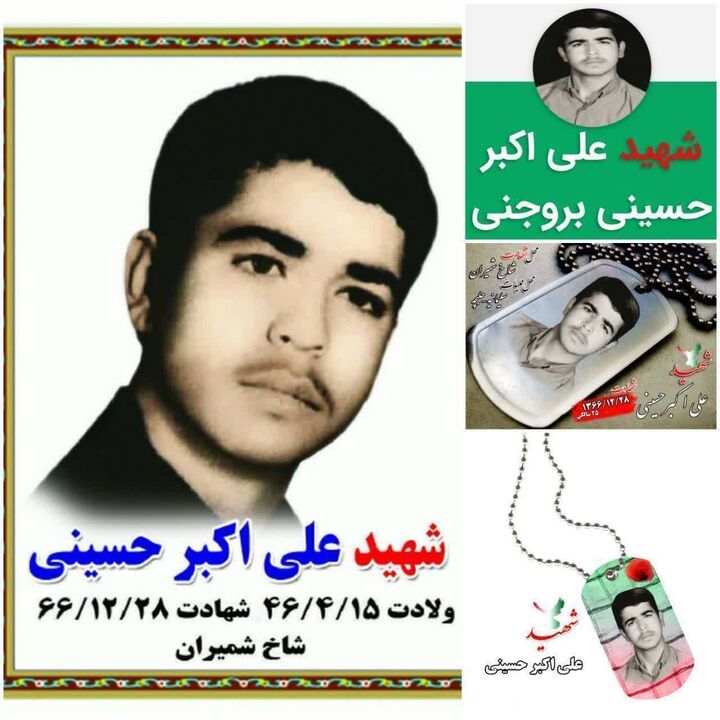 مادر شهید حسینی به فرزند شهیدش پیوست