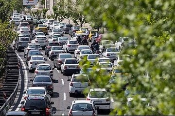 ترافیک سنگین در مسیر جنوب به شمال جاده چالوس
