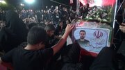 استقبال مردم از پیکر مطهر شهید «امیرعباس درهم فروش» در همدان