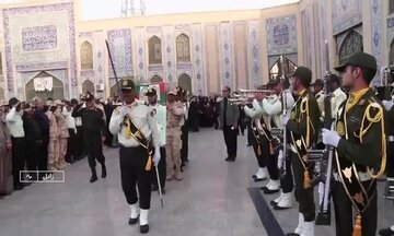 تشییع پیکر شهید مدافع امنیت در زابل