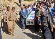 پیکر مطهر شهید «محمدعلی رحیم‌زاده» در اورامان تشییع شد