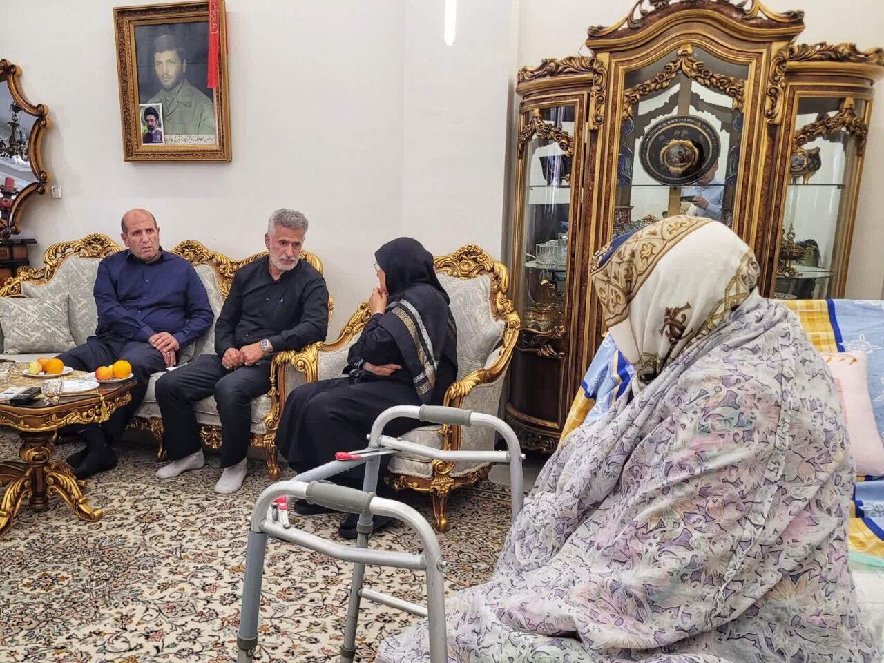 عیادت مدیرکل بنیاد شهید تهران از مادر شهیدان ملکی