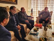 دیدار مدیرکل بنیاد شهید تهران بزرگ با یک آزاده سرافراز