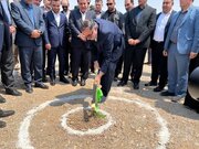 کلنگ‌زنی پروژه استراتژیک نیروگاه خورشیدی ۲۰ مگاواتی مهران توسط رئیس بنیاد شهید و امور ایثارگران