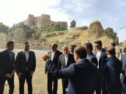 بازدید وزیر میراث فرهنگی از طرح گردشگری پیرامون قلعه فلک‌الافلاک خرم‌آباد