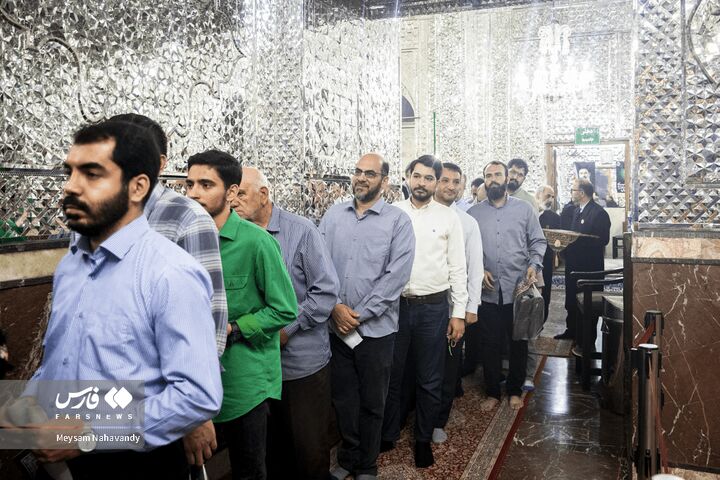 غباروبی حرم عبدالعظیم