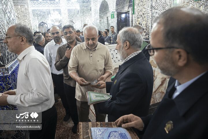 غباروبی حرم عبدالعظیم