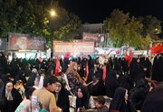مراسم وداع با پیکر شهید نورانی در اجتماع شبانه بجنورد