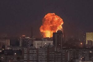 حملات موشکی گسترده روسیه به کی‌یف