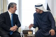 دیدار رئیس دولت امارات و نخست‌وزیر اقلیم کردستان عراق