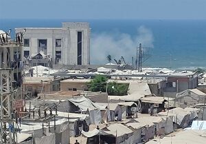 شهادت یک فلسطینی در حمله به چادر آوارگان در خان‌ یونس