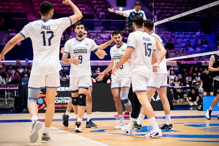 شروع مقتدرانه تیم ملی والیبال ایران در قهرمانی آسیا