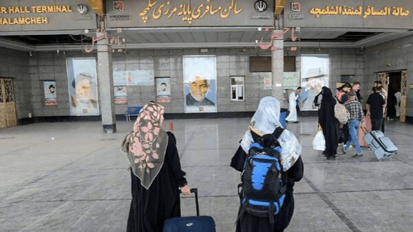مرز شلمچه به طور موقت باز شد