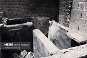 عکس/ آثار به جامانده از درگیری نیروهای مسلح با تروریست‌ها در سراوان