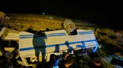 واژگونی مینی‌بوس در «طرقبه» مشهد ۲ کشته و ۱۷ مصدوم برجا گذاشت